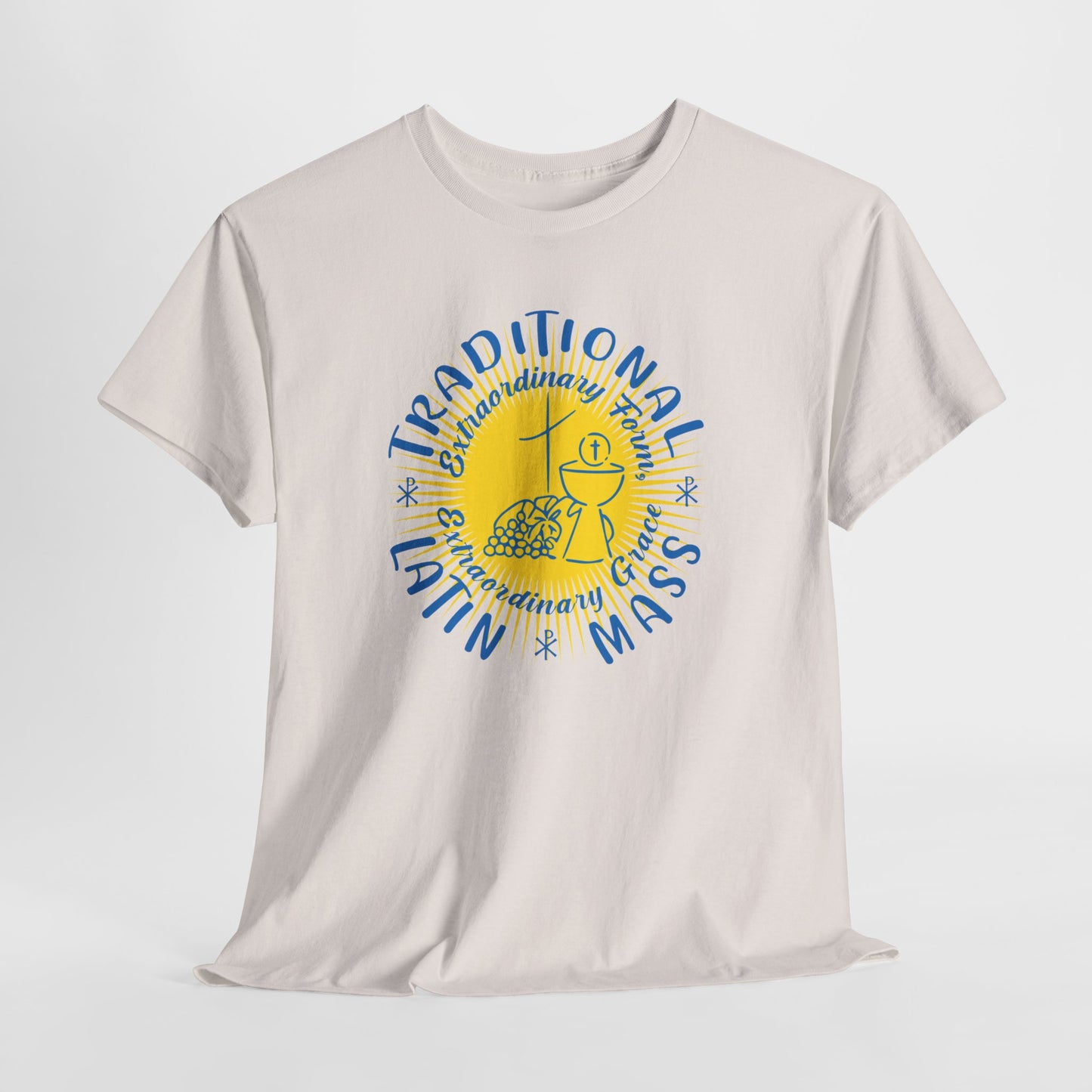 Traditional Latin Mass: Extraordinary Form, Extraordinary Grace Heavy Cotton Tee