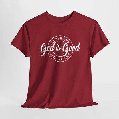 God Is Good All The Time Heavy Cotton Tee