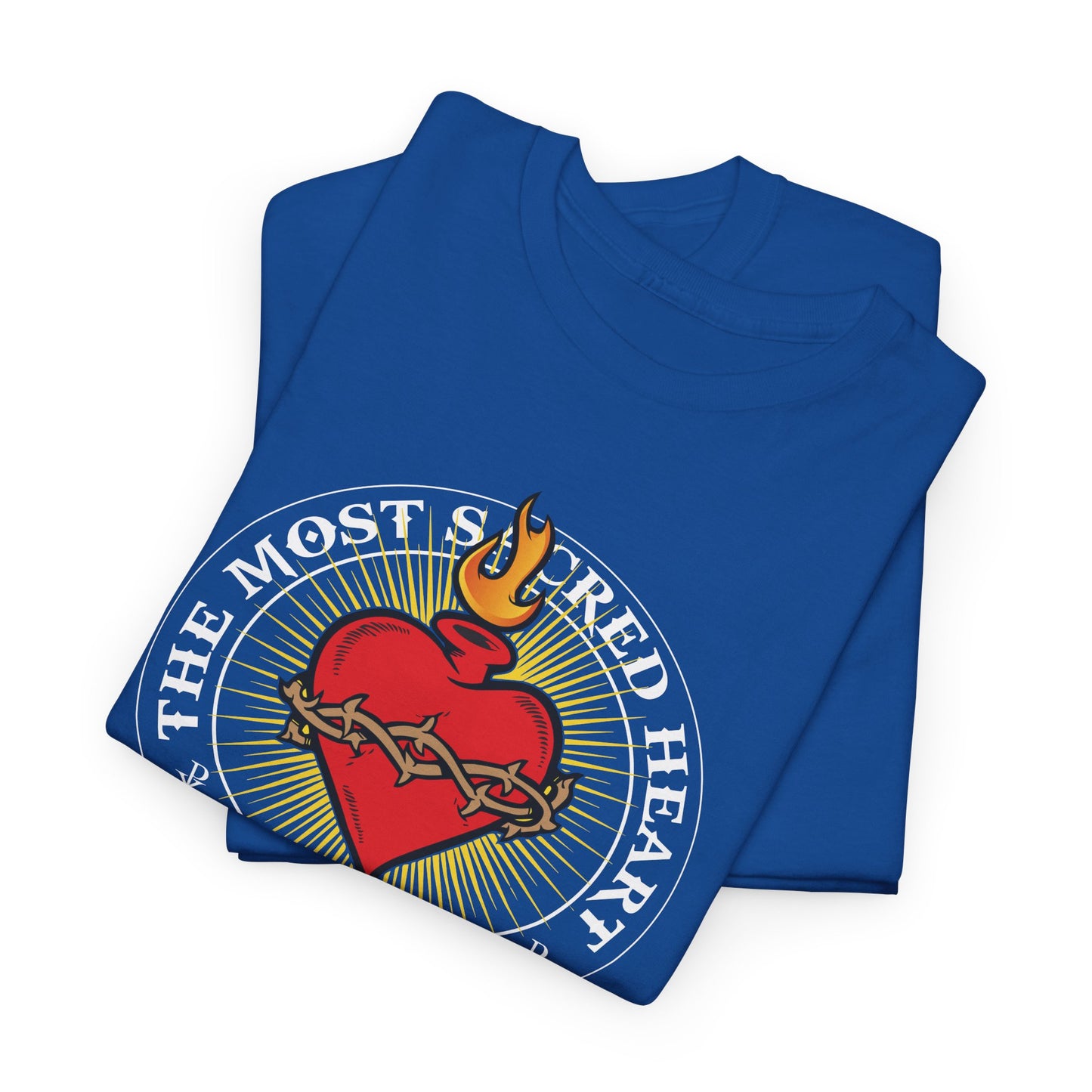 The Most Holy Sacred Heart Of Jesus Heavy Cotton Tee
