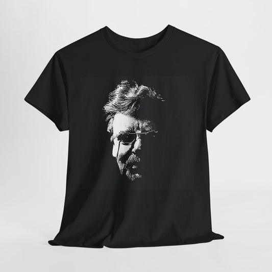 GK Chesterton in Silhouette Edgy Graphic Tee, Casual Unisex Heavy Cotton T-shirt