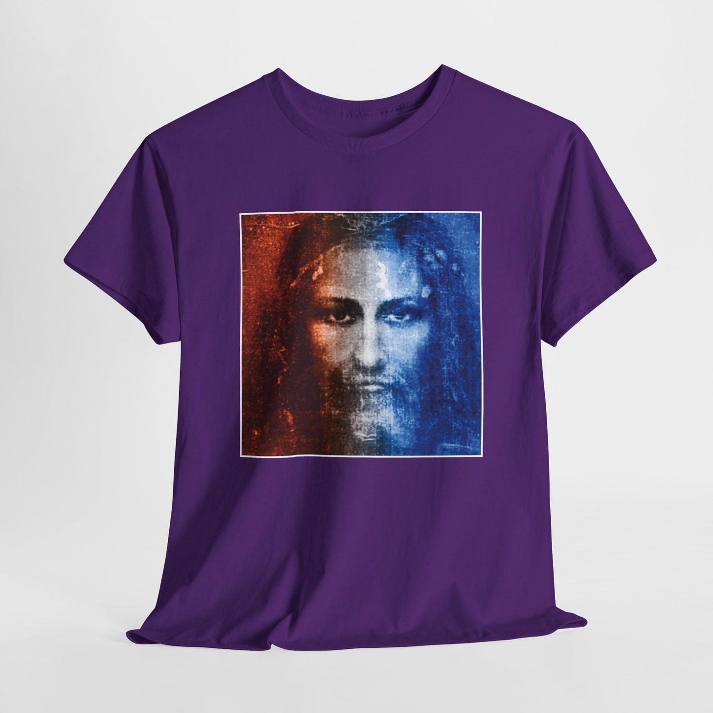 Christ Alive In The Shroud Heavy Cotton Tee