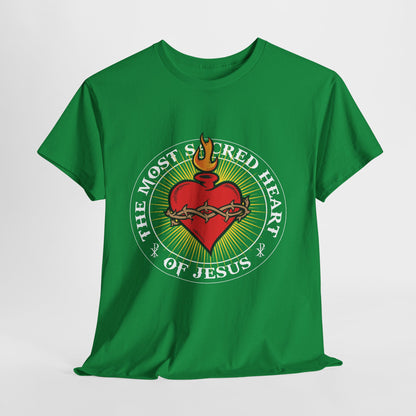 The Most Holy Sacred Heart Of Jesus Heavy Cotton Tee