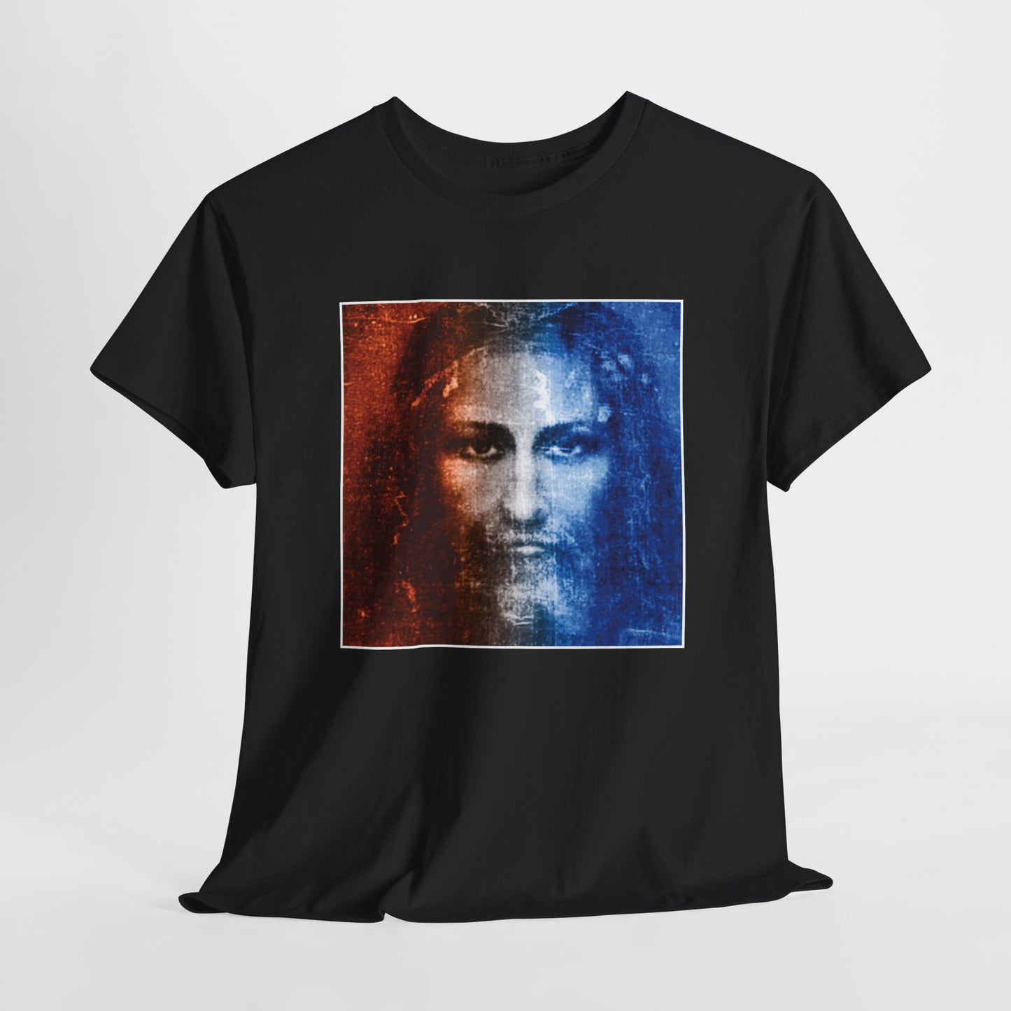 Christ Alive In The Shroud Heavy Cotton Tee