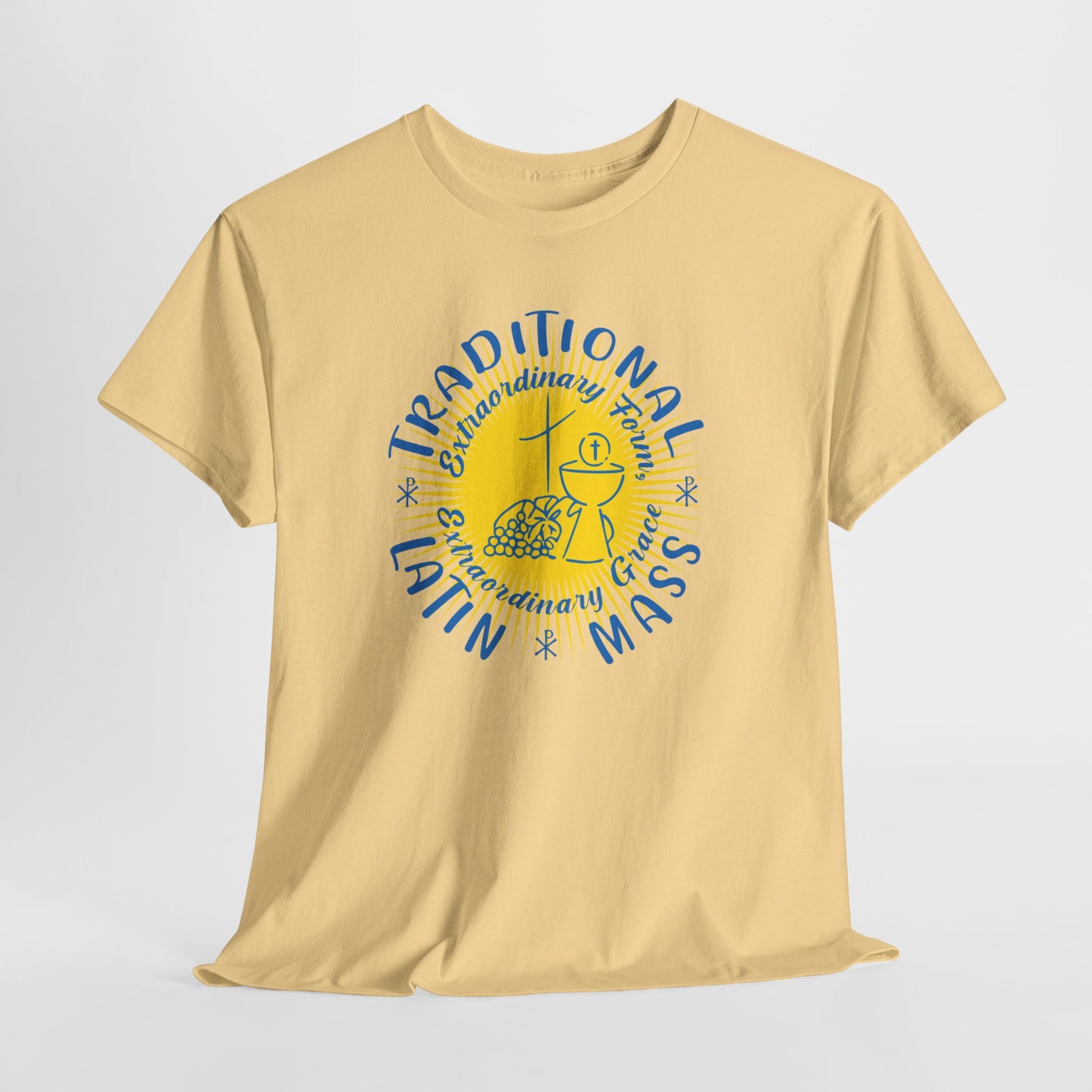 Traditional Latin Mass: Extraordinary Form, Extraordinary Grace Heavy Cotton Tee