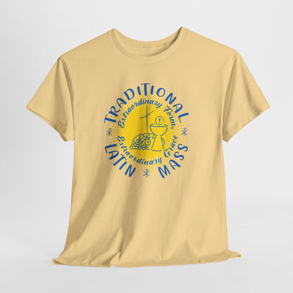 Traditional Latin Mass: Extraordinary Form, Extraordinary Grace Heavy Cotton Tee