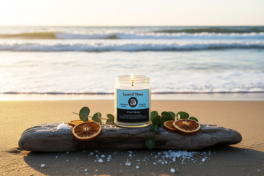 Eternal Shore Scented Candle | Orange Peel, Sea Salt & Eucalyptus (9oz)